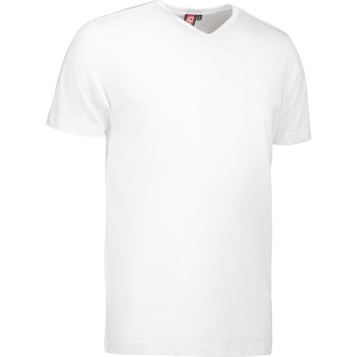 T-TIME T-shirt med v-hals, 0514, hvid, str. L