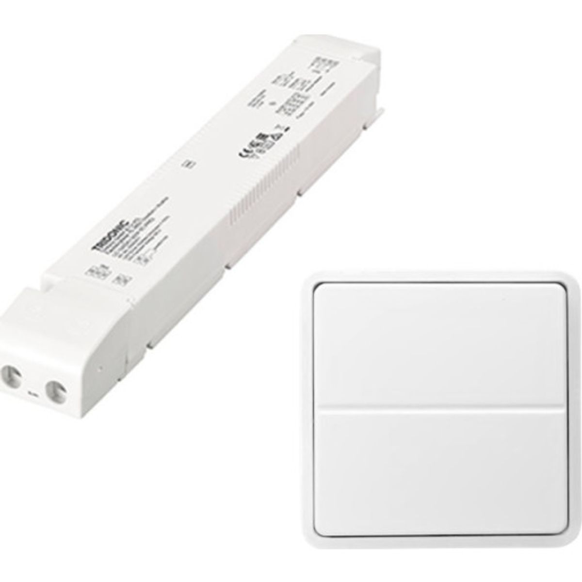 Jumitech Trådløs LED driver 150W/24V & parret 2-tryk