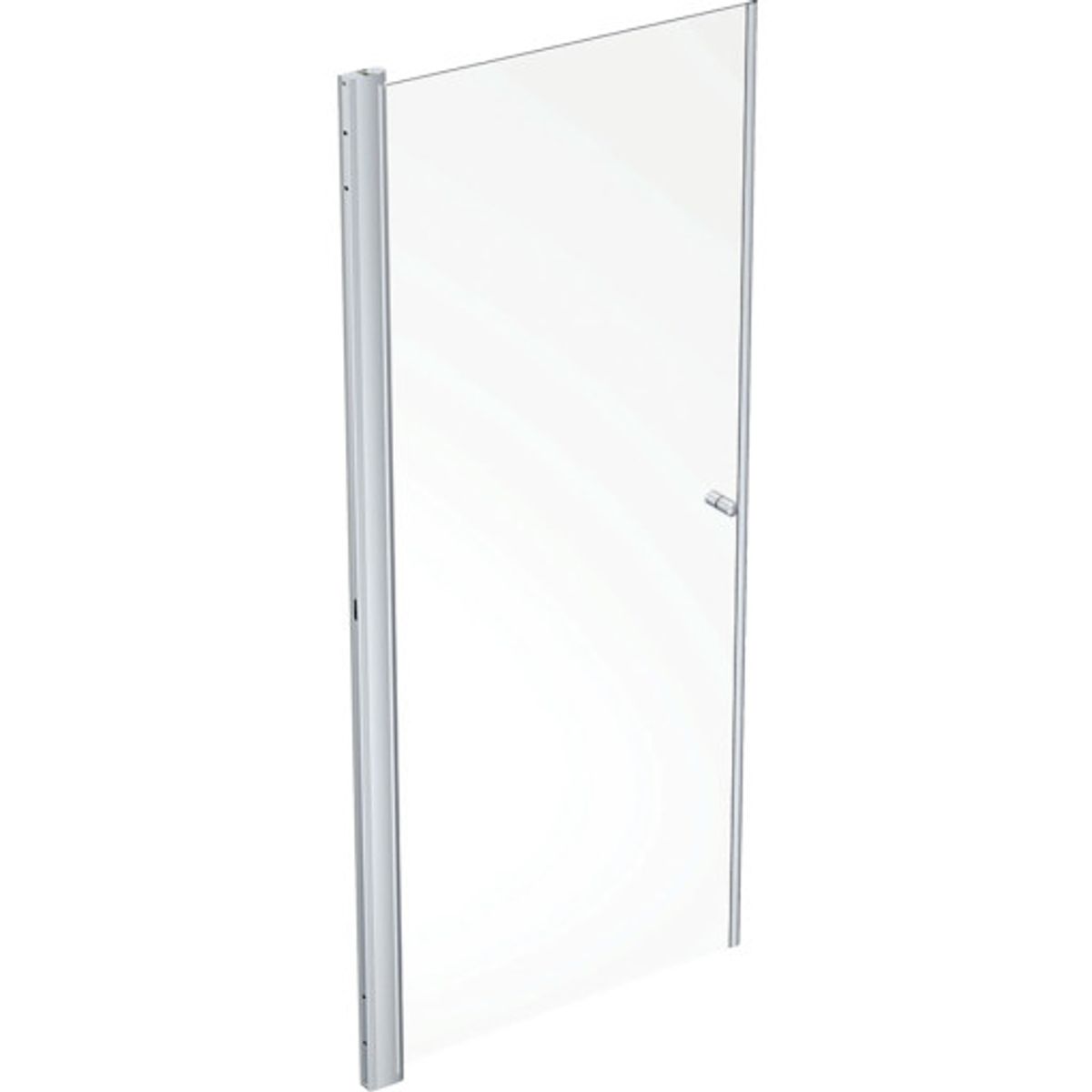 Contura Shower Space brusedør, 77 cm, klart glas, aluminium profil