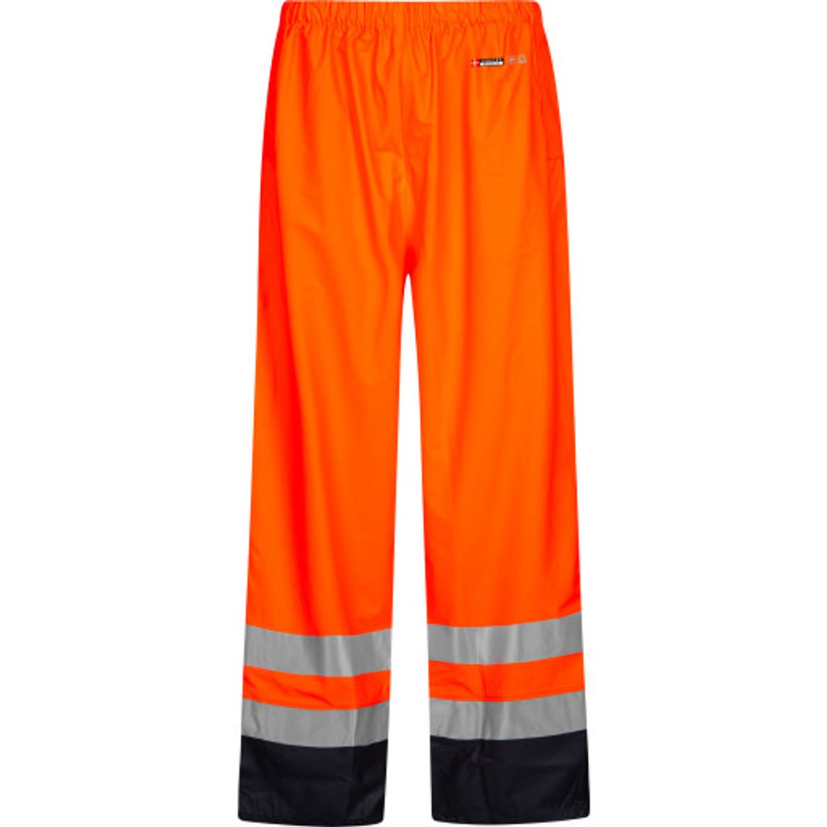 Lyngsøe PU regnbuks, High-Vis orange/marine, klasse 2, str. 2XL