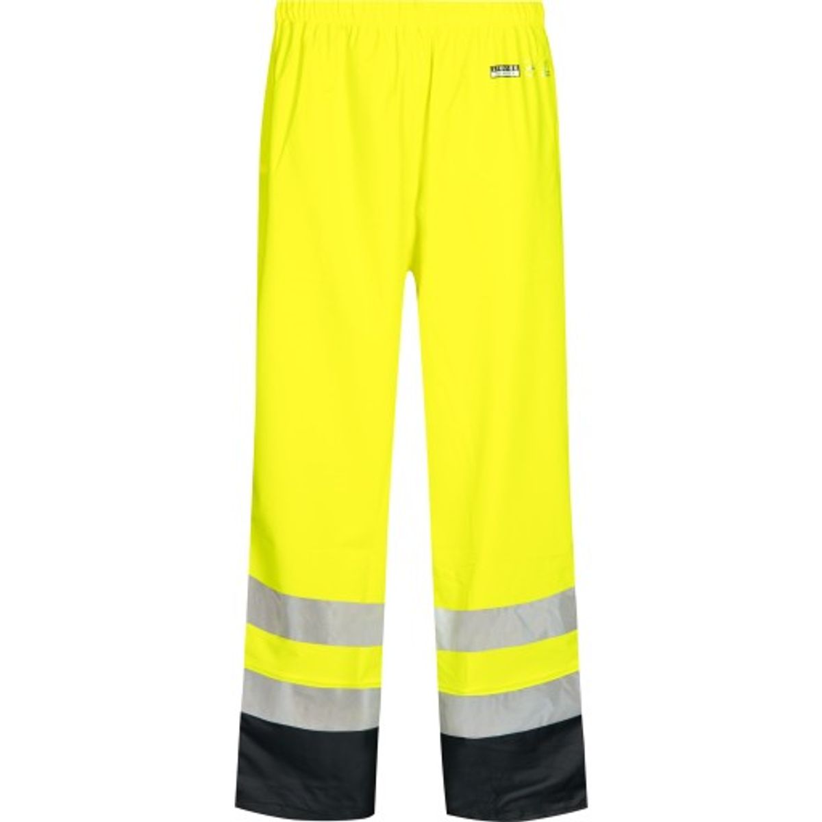 Lyngsøe PU regnbuks, High-Vis gul/marine, klasse 2, str. S