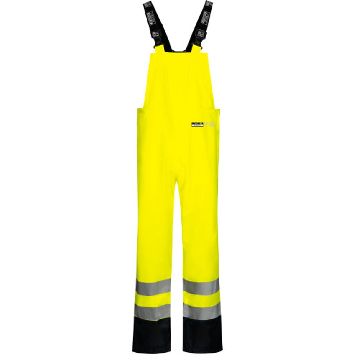 Lyngsøe PU regnoverall, High-Vis gul/marine, klasse 2, str. L