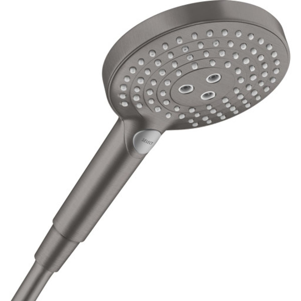 Hansgrohe Raindance Select S 120 håndbruser, vandbesparende, børstet sort krom