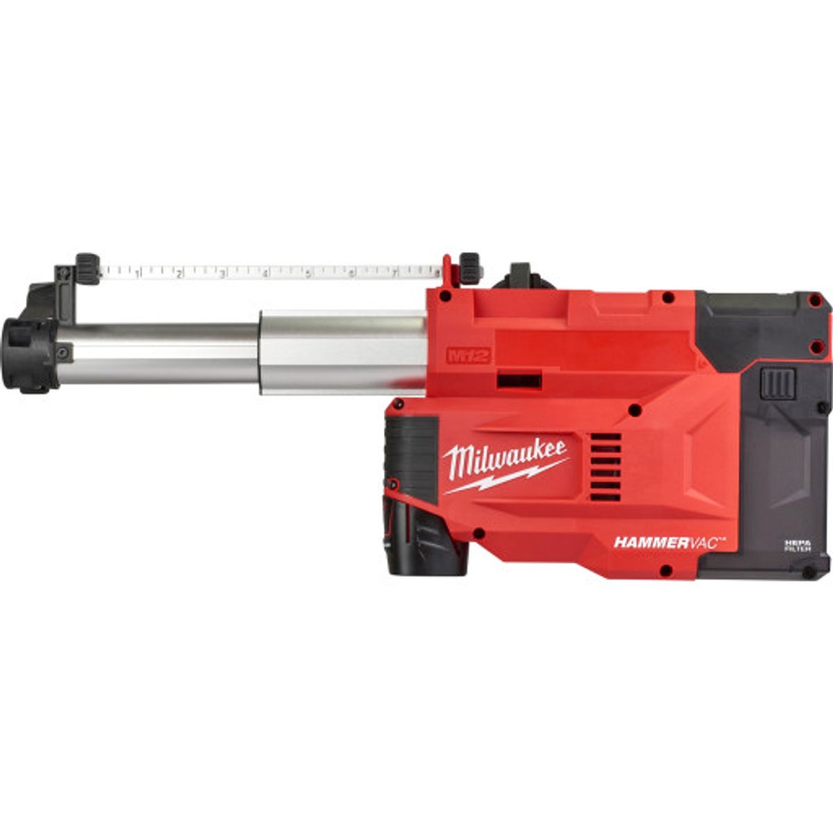 Milwaukee M12 støvopsamler UDEL-201B, 1 x 12 V/2,0 Ah