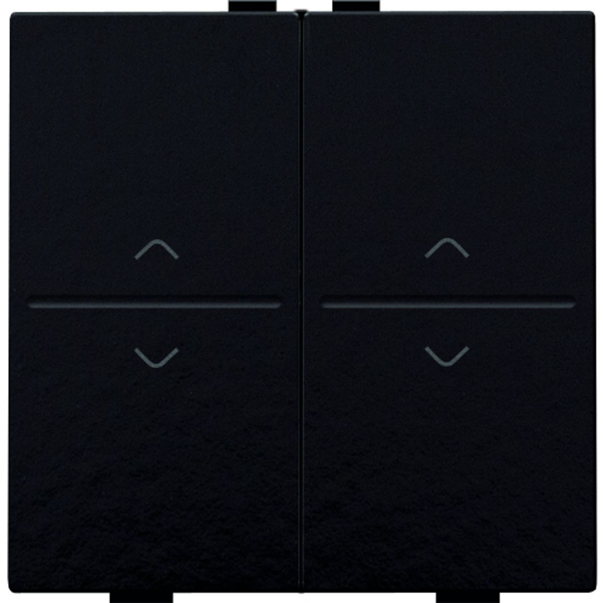 Tangent med pil symboler til 4-tryk, Bakelite® piano black