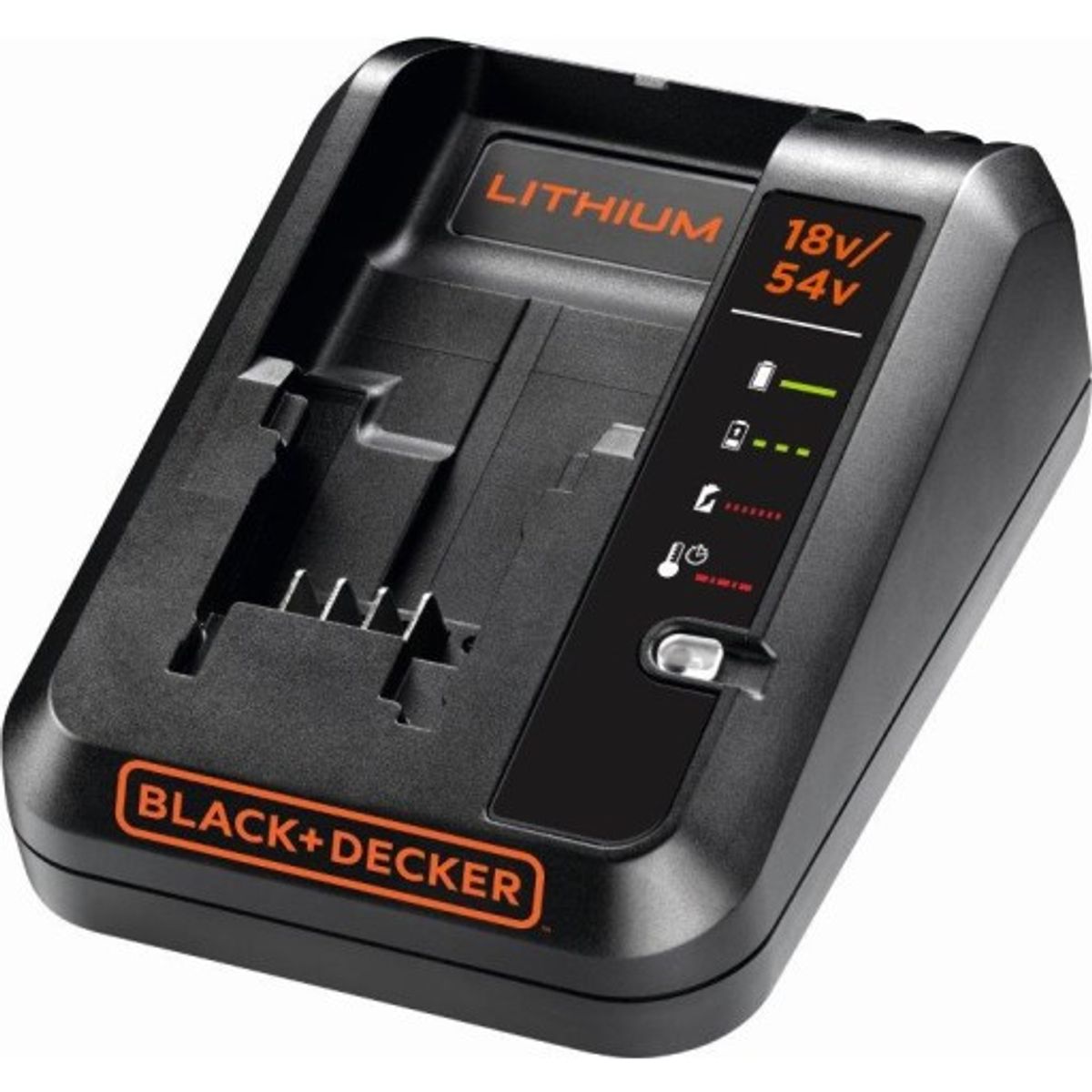 Black & Decker 2,0Ah oplader til 18 og 54volt batterier