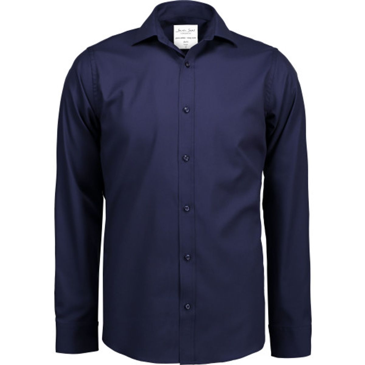 Seven Seas skjorte SS30, slim fit, strygefri, navy, str. M