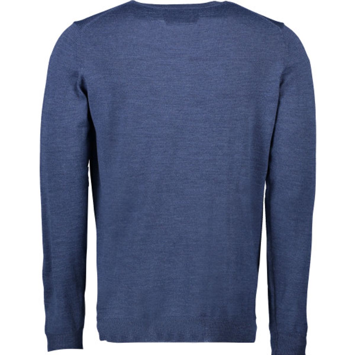 Seven Seas pullover S650, rund hals, blå melange, str. M