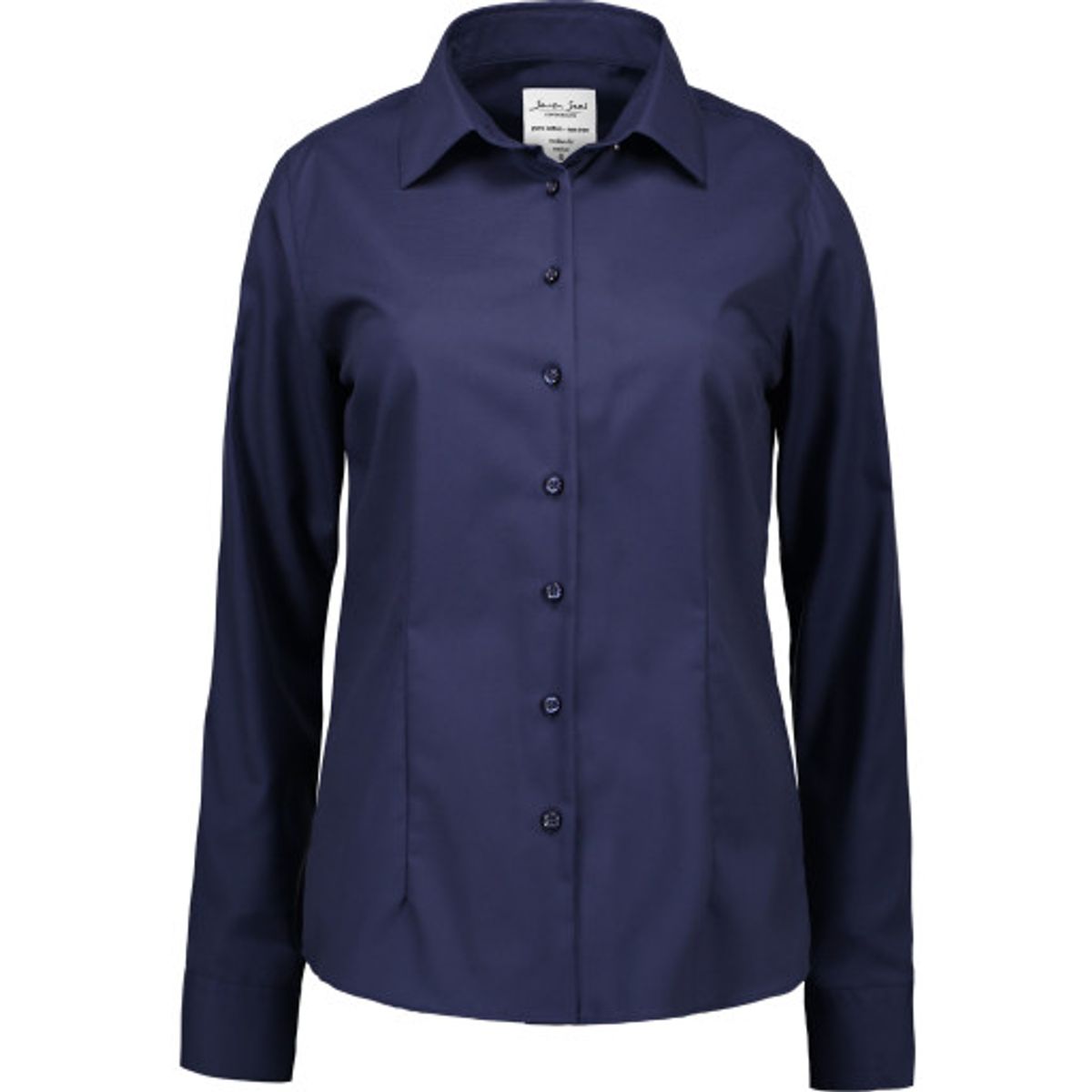 Seven Seas skjorte SS720, dame model, strygefri, navy, str. 4XL