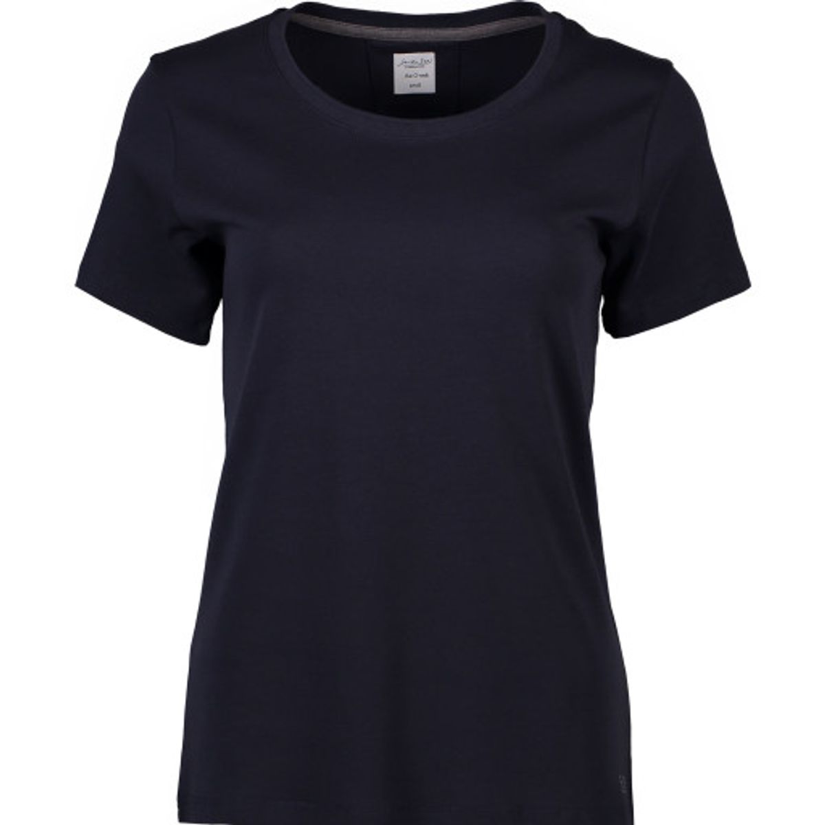 Seven Seas Interlock T-shirt S630 dame, rund hals, navy, str. M