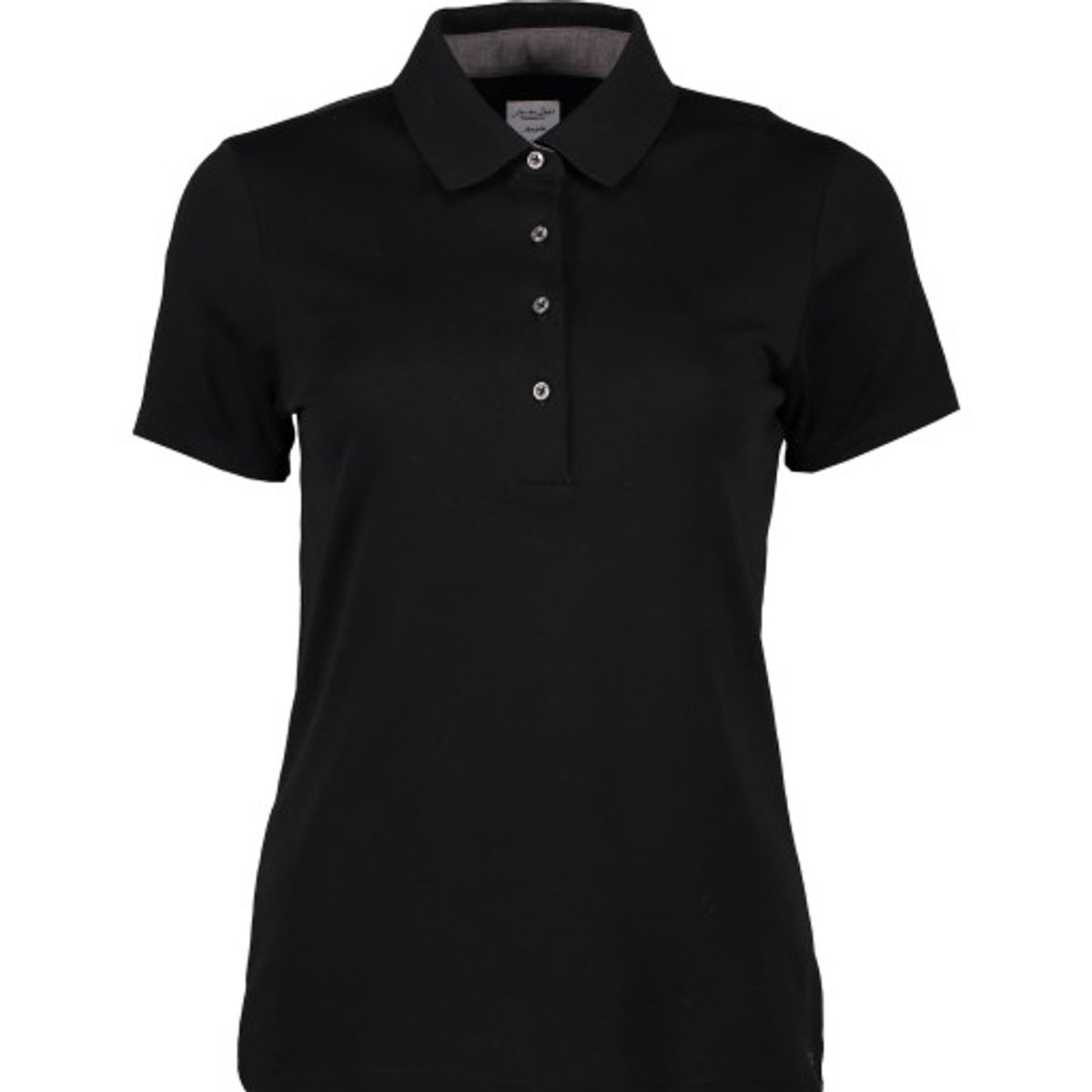 Seven Seas Interlock Polo shirt S610, dame model, sort, str. L