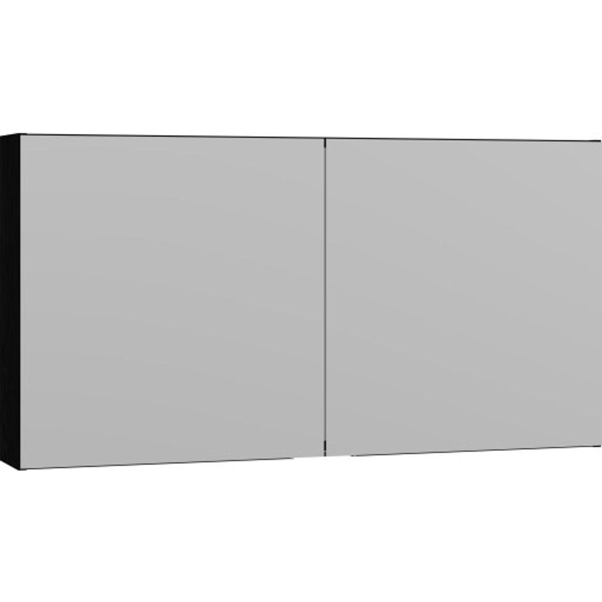 Dansani Mido+ Select spejlskab, 120x64 cm, sort