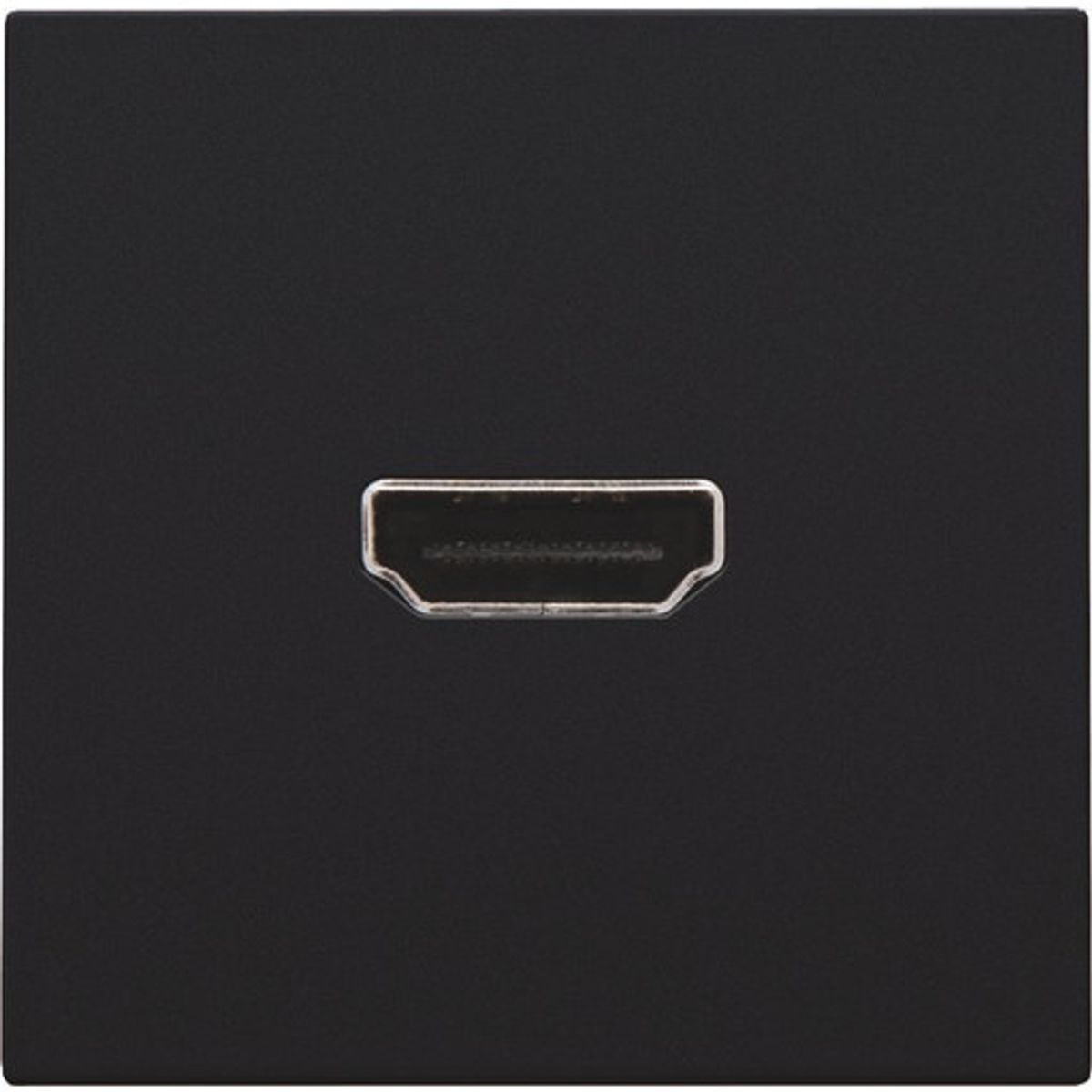 HDMI udtag med terminaler for ledningsmontering, black coated