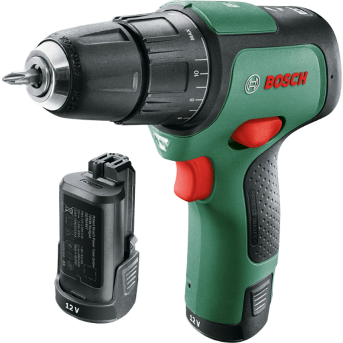 Bosch akku slagboremaskine Easy Impact m. 2batterier 12volt/2,0Ah