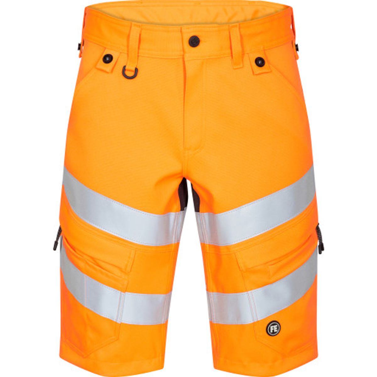 FE Engel stretch shorts 6546, EN 20471 orange/grå, kl.1, str. 84