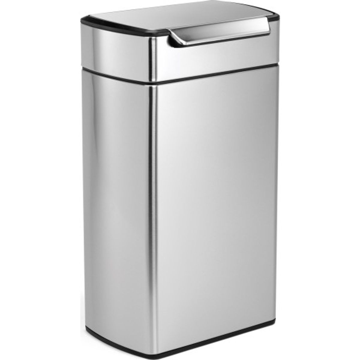 Simplehuman affaldsspand, 40 liter, touch, børstet stål