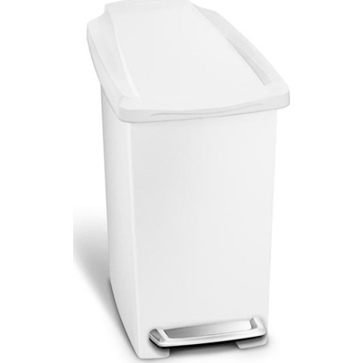 Simplehuman toiletspand, 10 liter, hvid plastik