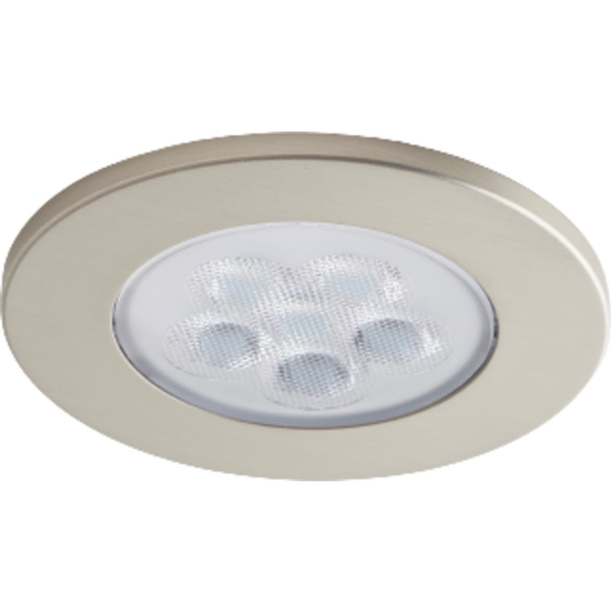 Loevschall ID ind-/påbygningsspots, MultiWhite, 2,3W LED, stållook