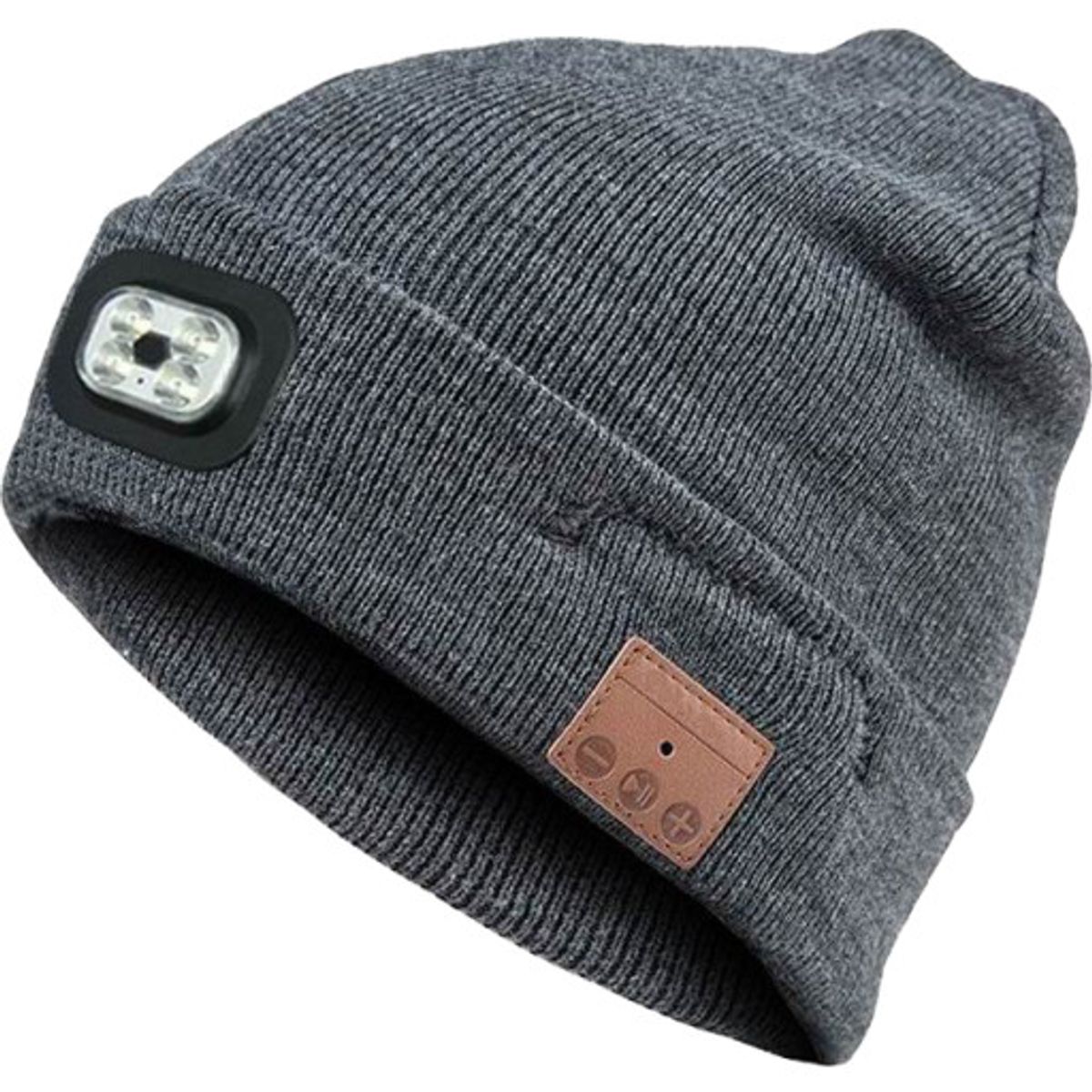 Blue Electric beanie med lys og Bluetooth headset