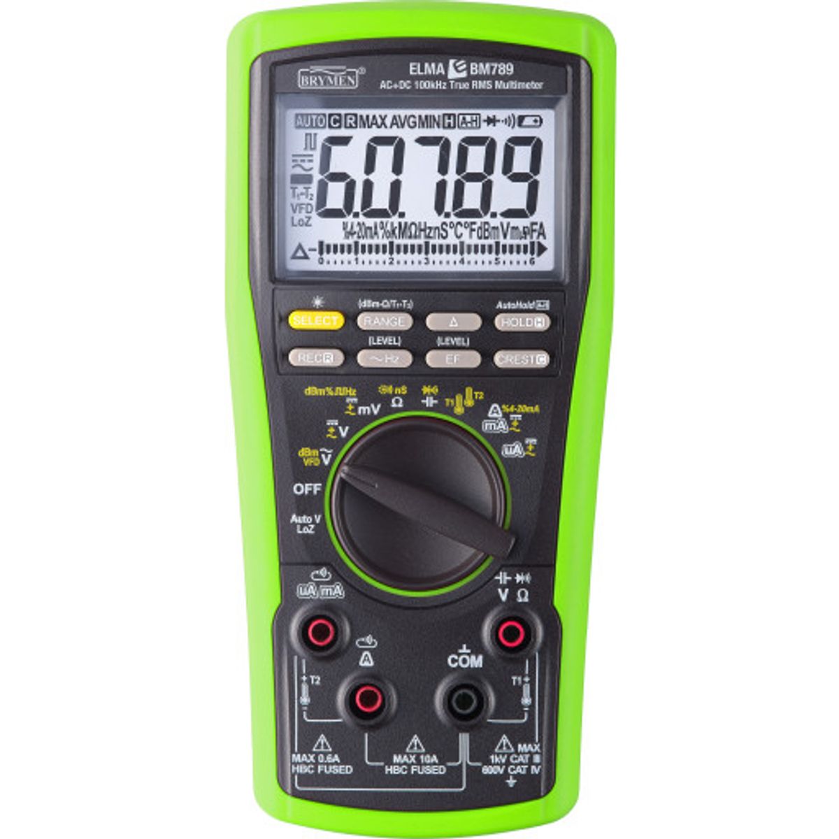 Multimeter BM789, sand RMS, AC+DC