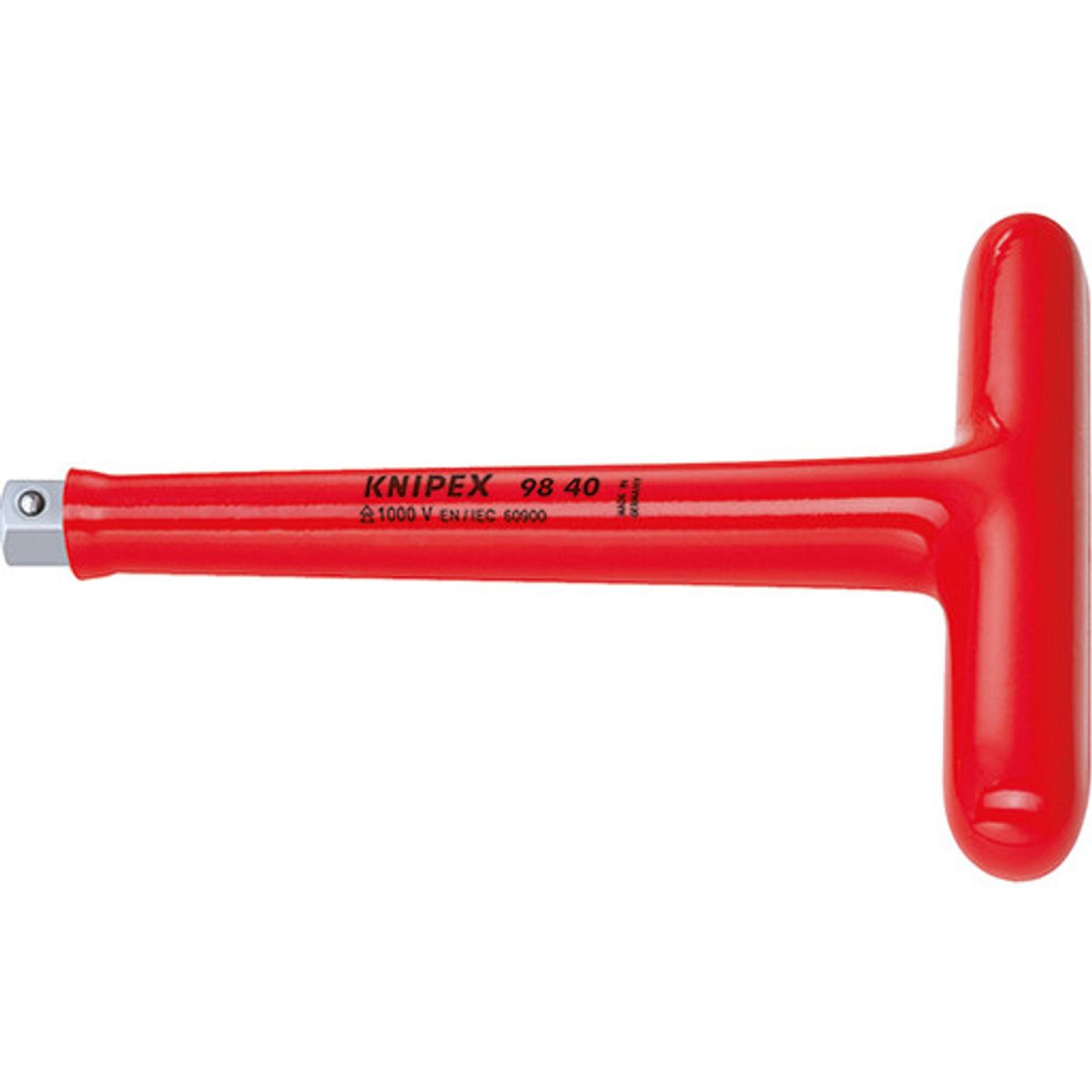 KNIPEX L-AUS T-nøgle, 200 mm, med udvendig firkant 1/2"