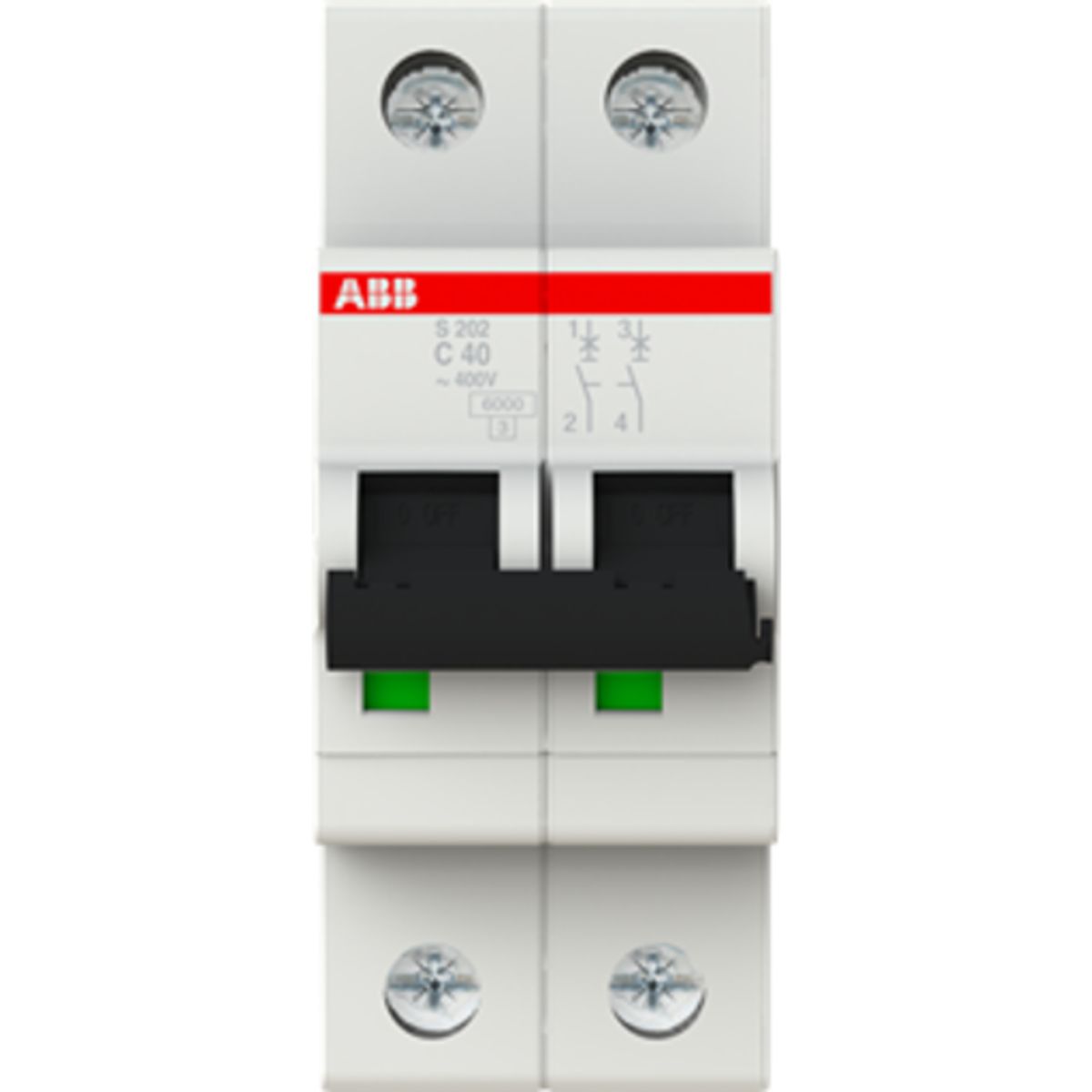 Automatsikring C 40A 2P, 6kA, S202-C40