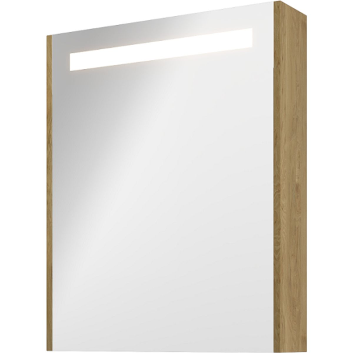 Sanibell Proline, spejlskab med LED belysning, 60 x 74 cm, ideal eg paneler