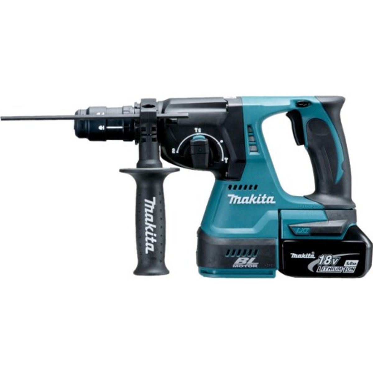 Makita borehammer SDS+ med lader og 2 batterier