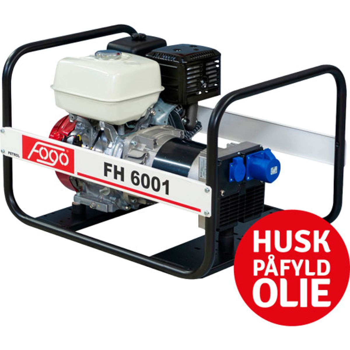 Fogo FH6001 generator 230 V, 6,2 kVA/6,2 kW, Honda