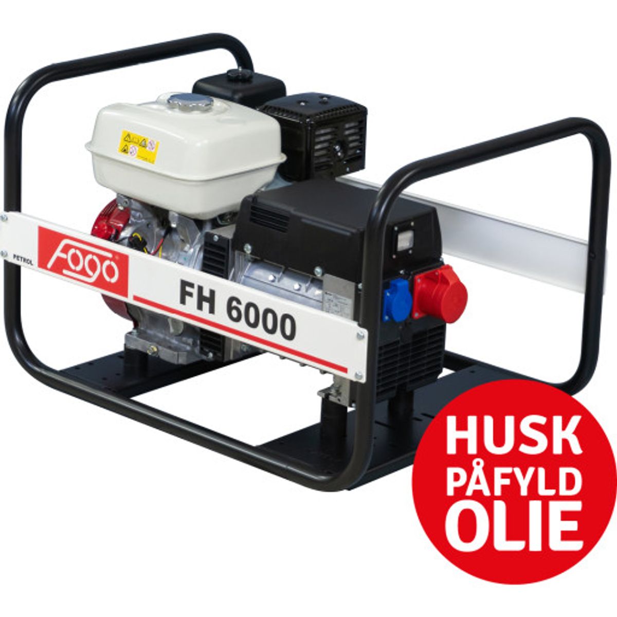 Fogo FH6000 generator 400 V/230 V, 5,5 kVA/3,0 kW, Honda