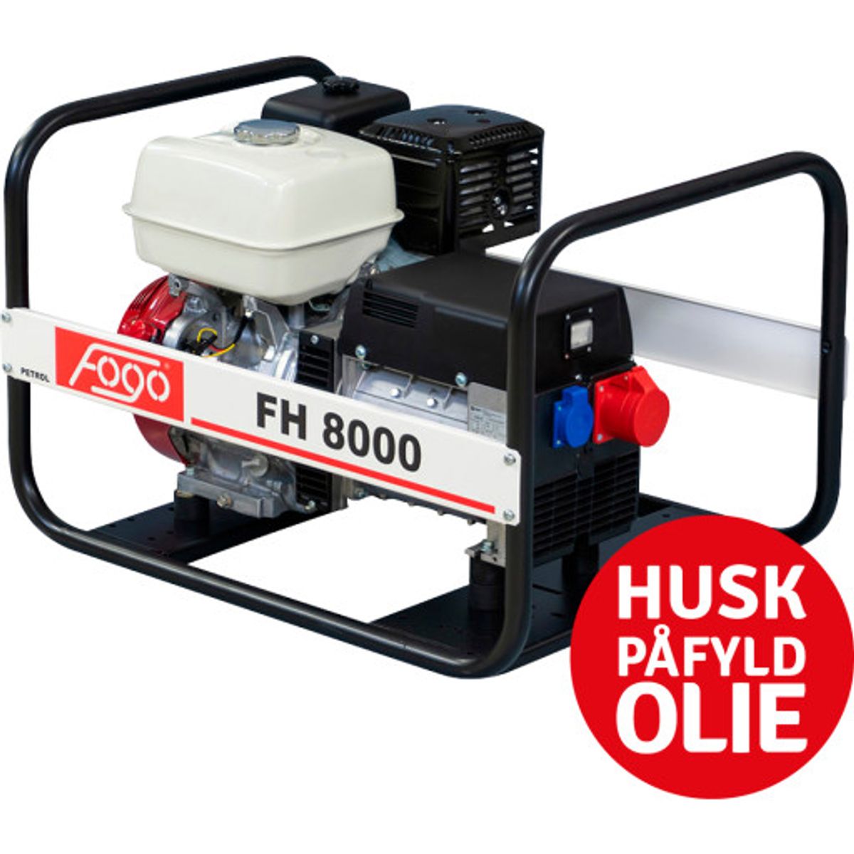 Fogo FH8000 generator 400 V/230 V, 7,7 kVA/3,9 kW, Honda