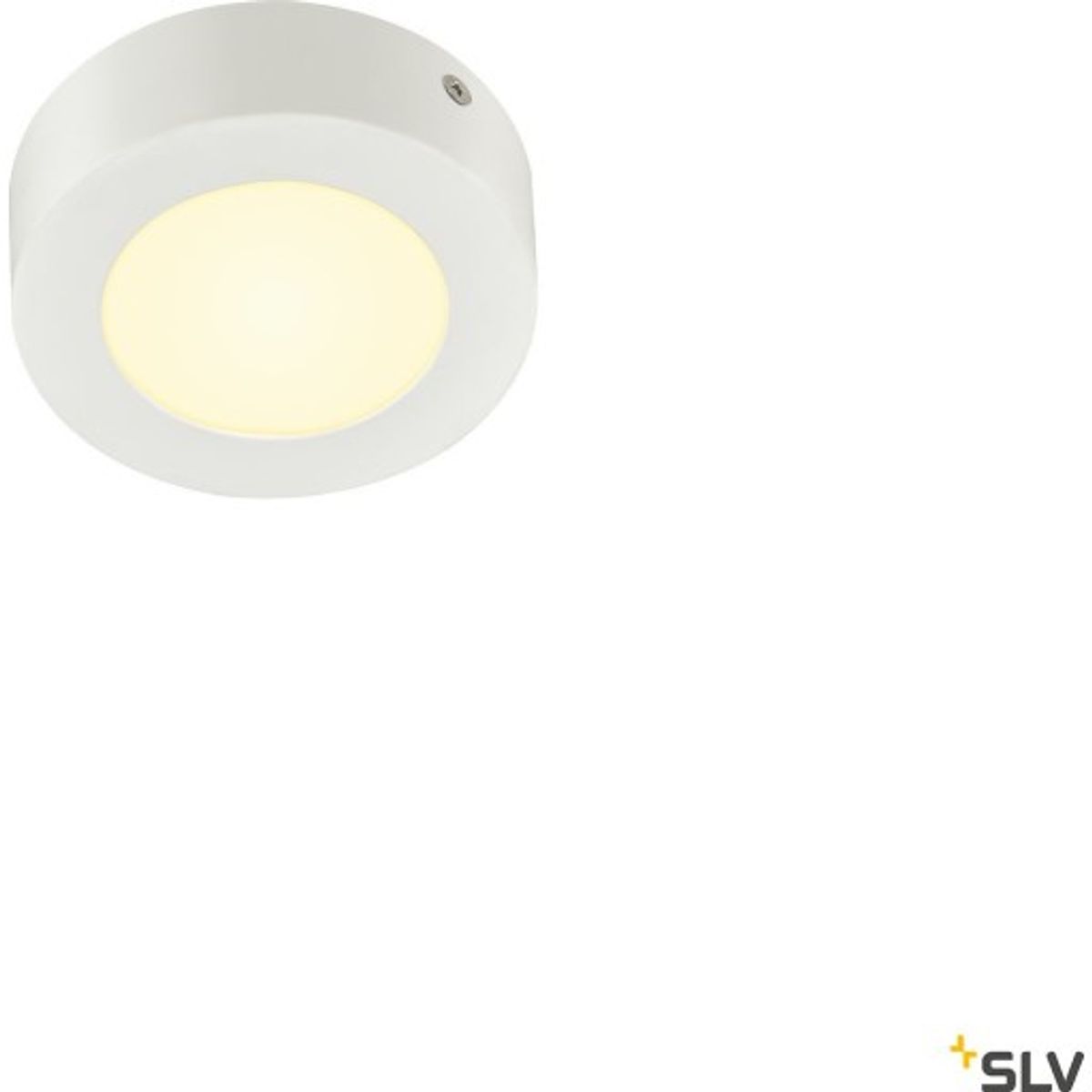 SENSER 12 LED loftlampe til påbygning rund hvid 3000K