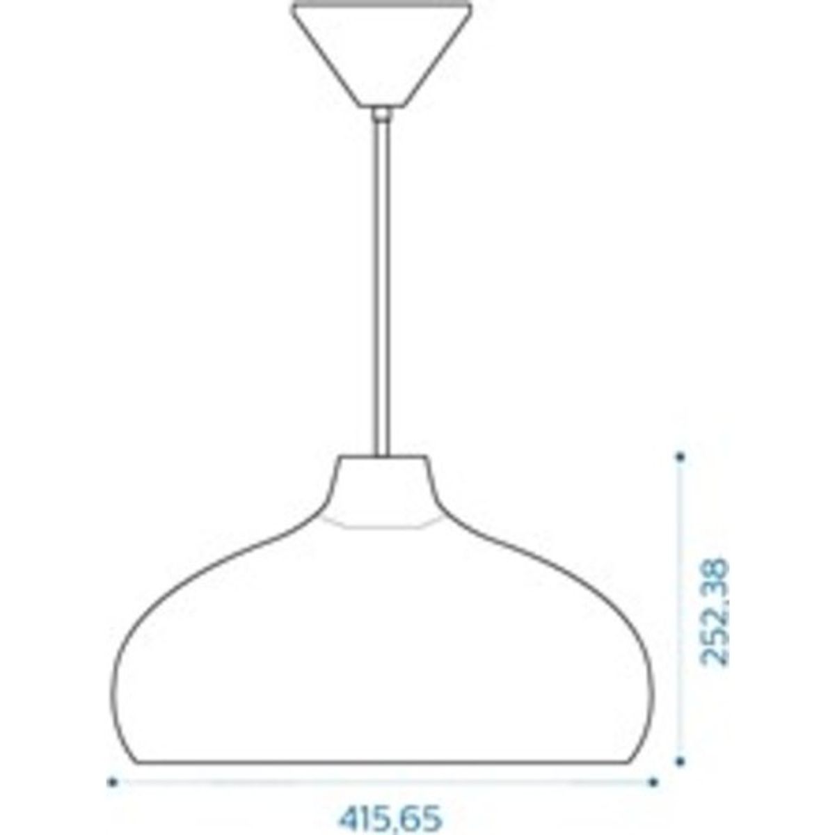 3D Original-serie pendel lodret elegant metall. grøn 3m kabel hvid