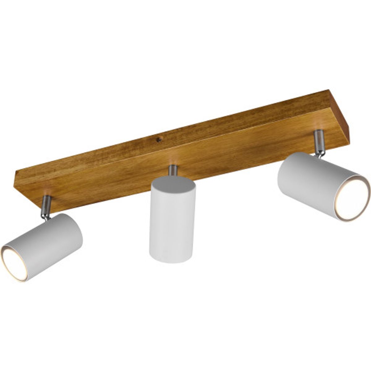 Trio Lighting Marley spotlampe, 3 spots, træ/hvid