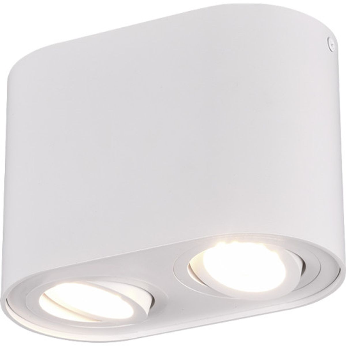 Trio Lighting Cookie påbygningsspot, 2 spots, hvid