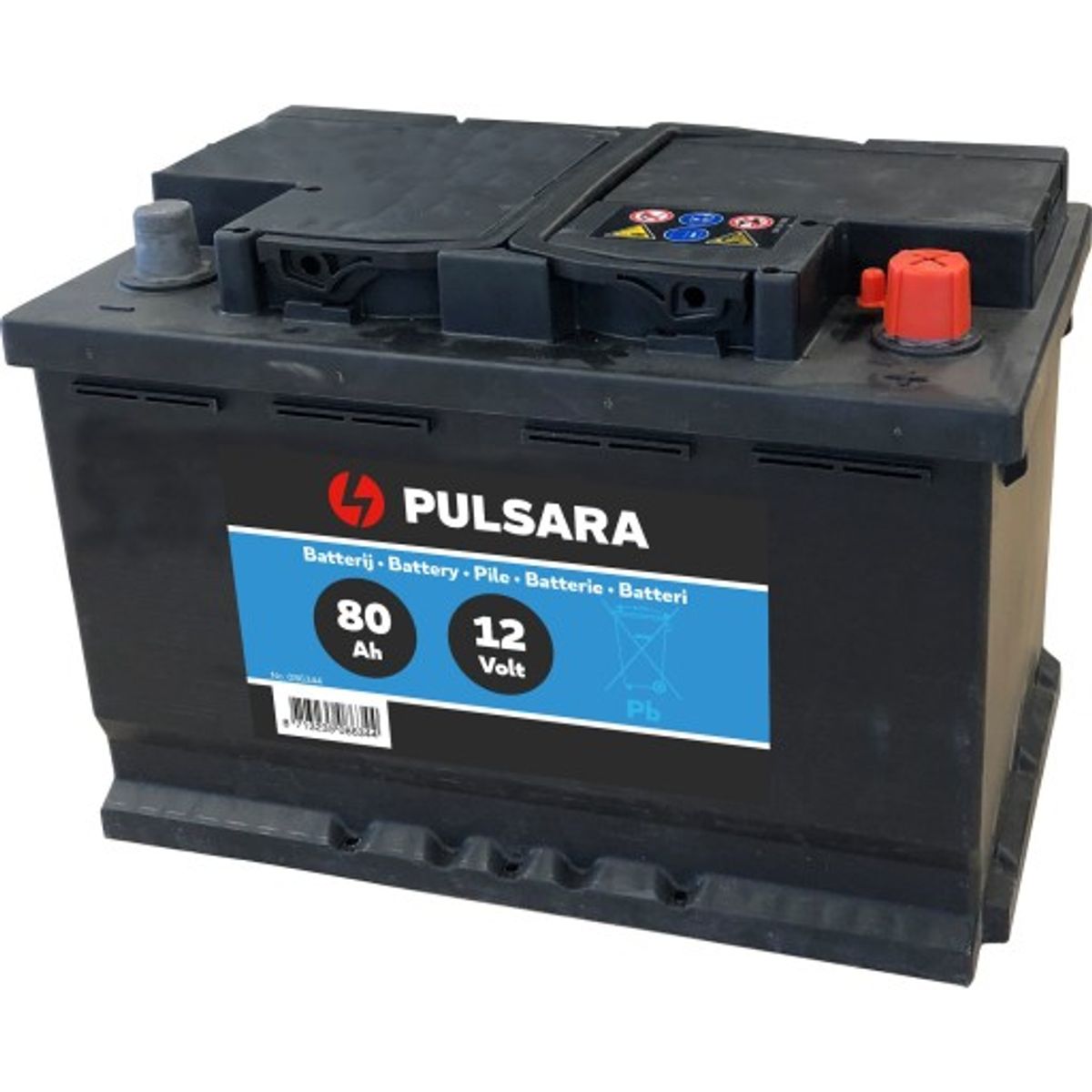 Pulsara Pro Blybatteri 12V/80Ah