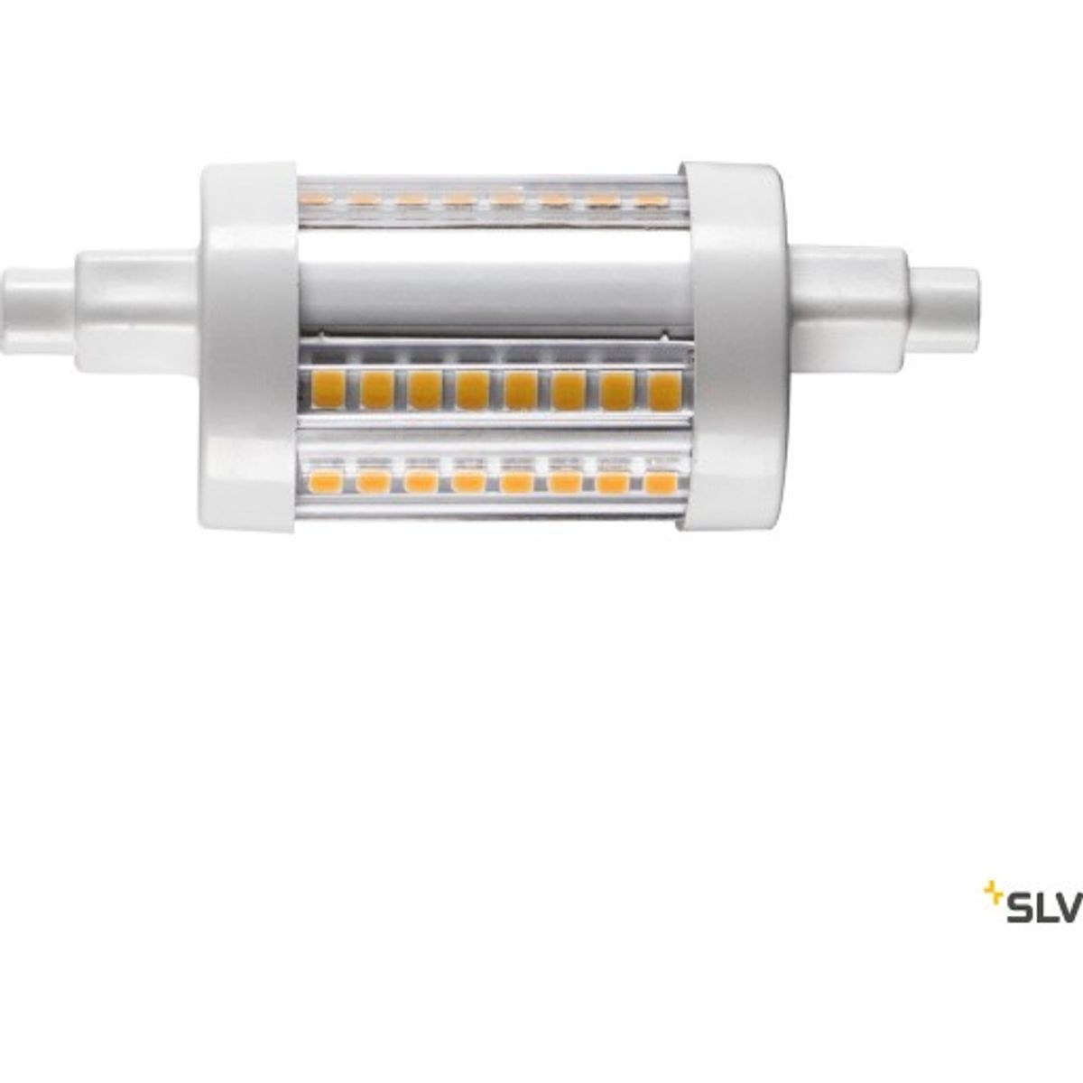 QT DE12 R7S 78mm, LED-lyskilde gennemsigtig 9W 3000K CRI90 330°