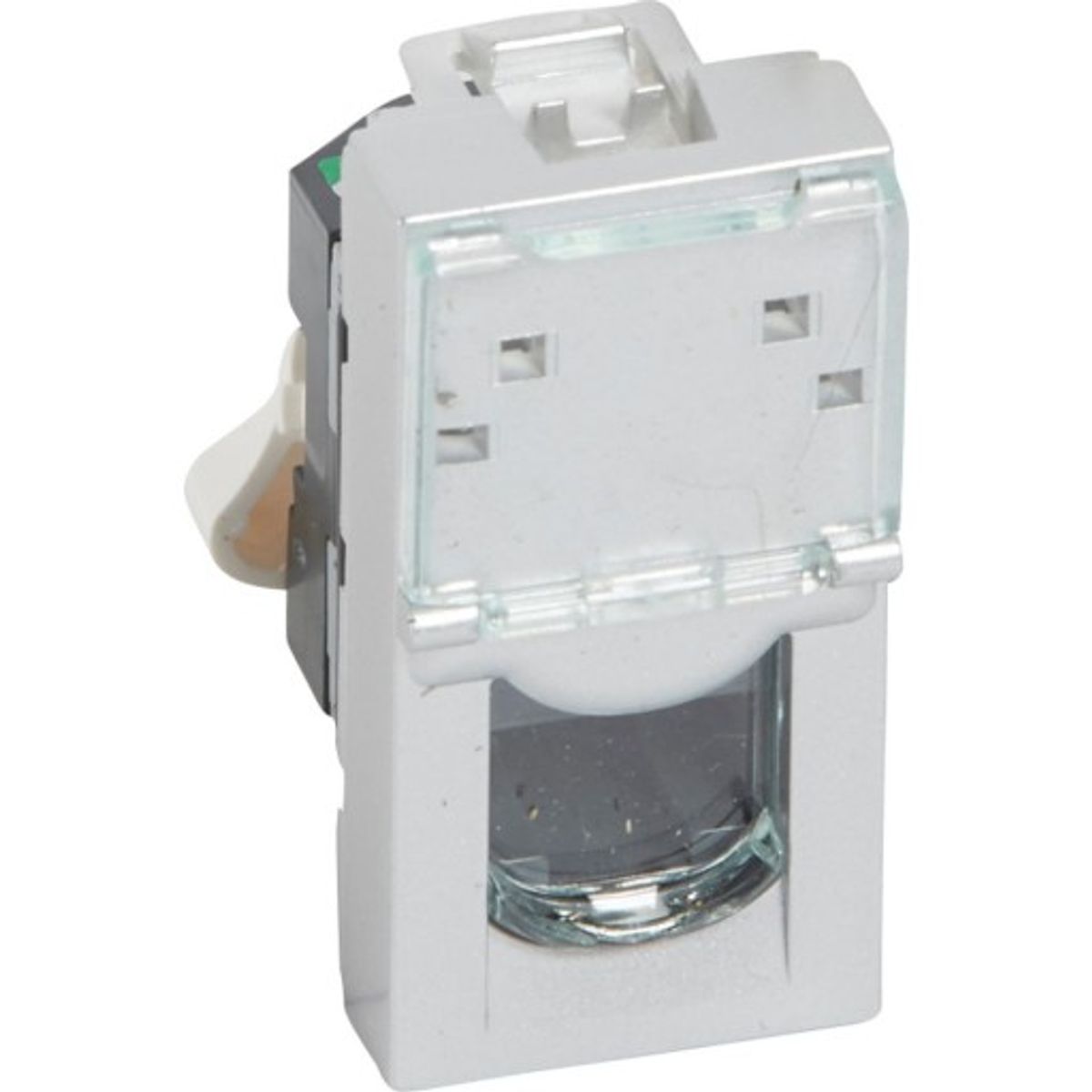 10 stk Mosaic dataudtag RJ45 Cat-5E UTP 1M aluinium