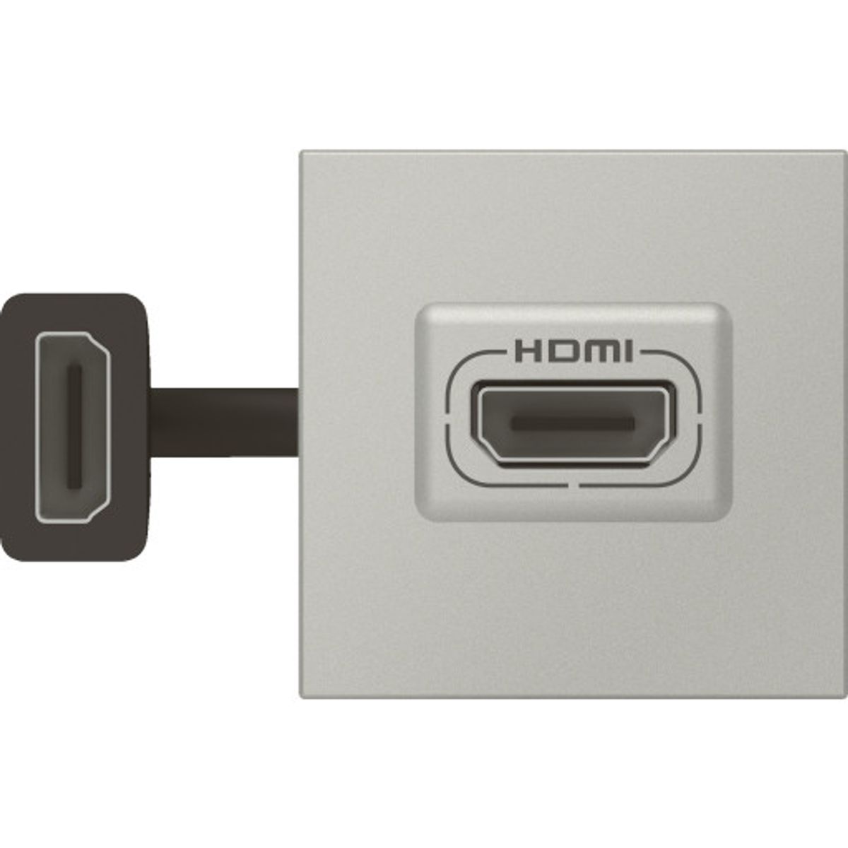 Mosaic AV HDMI udtag forlænger 15cm kabel 2M alu