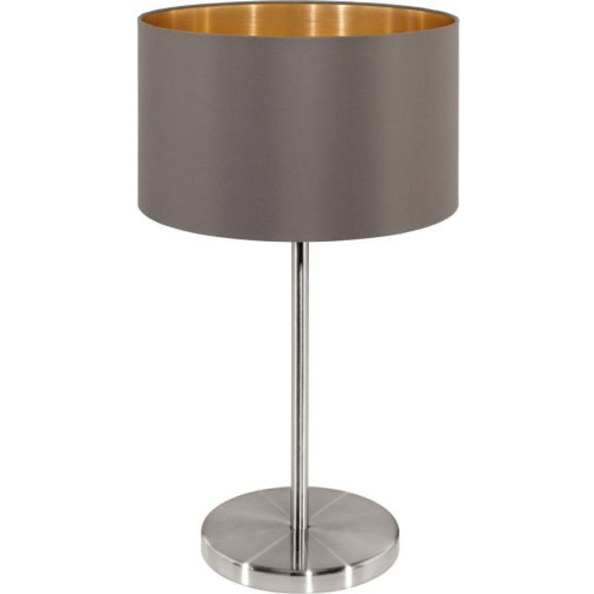 Maserlo Bordlampe Ø230 cappucino/guld, E27, 60W