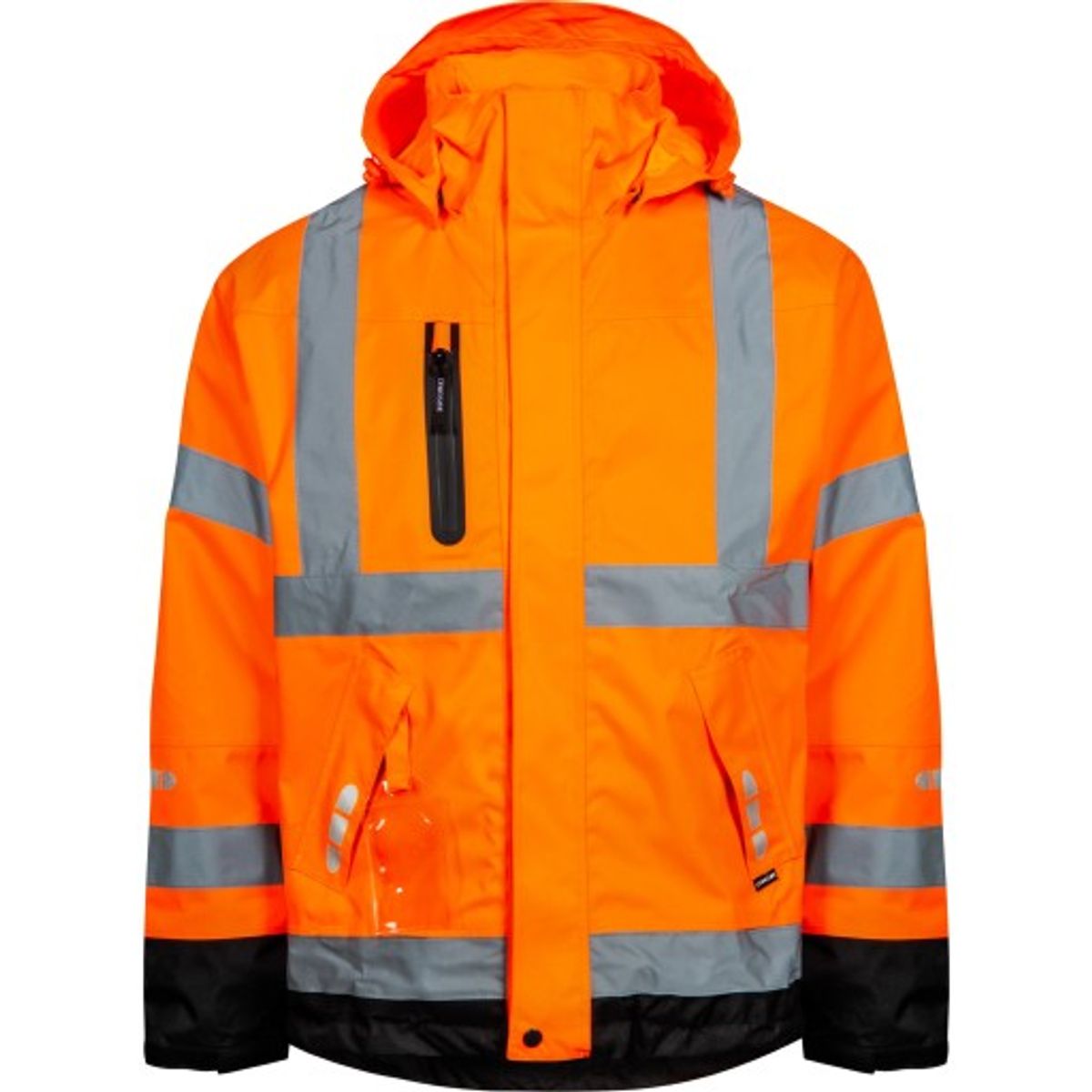 Lyngsøe åndbar, slidstærk regnjakke FOX9057 kl.3 orange/sort, XL