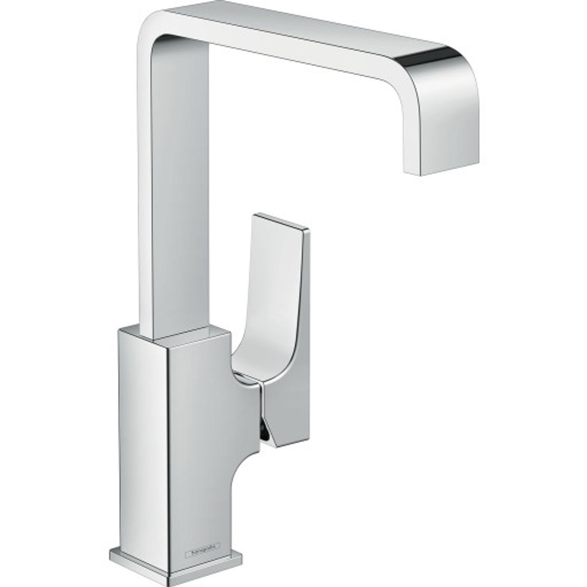 HANSGROHE etgrebsbatteri 165mm tud 1hul t/hv m/push-open chrome