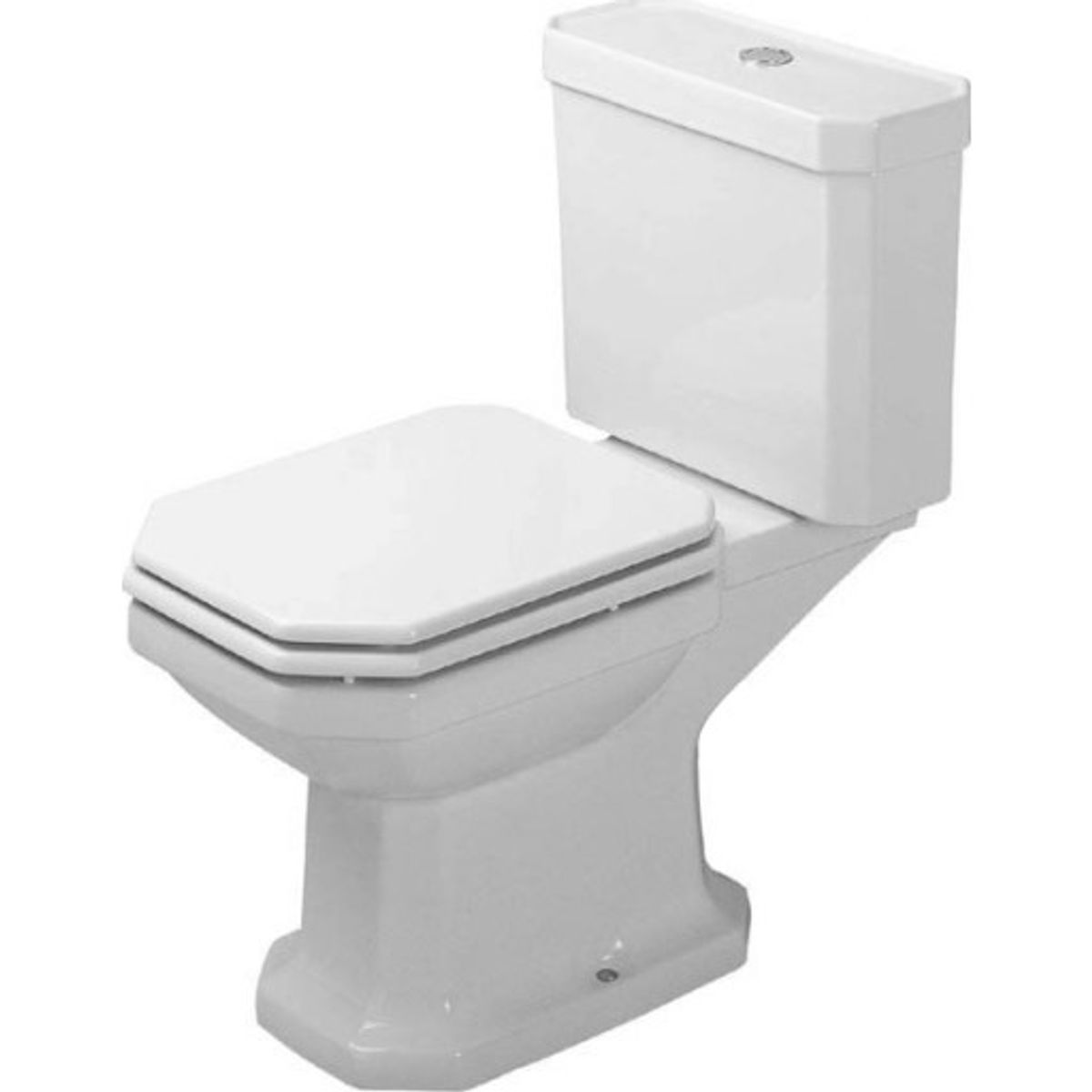 Duravit 1930 Serien toilet med S-lås og cisterne