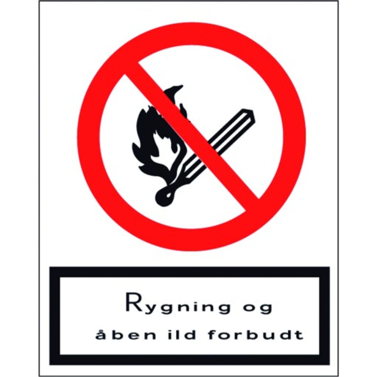 Rygning og åben ild forbudt, A4