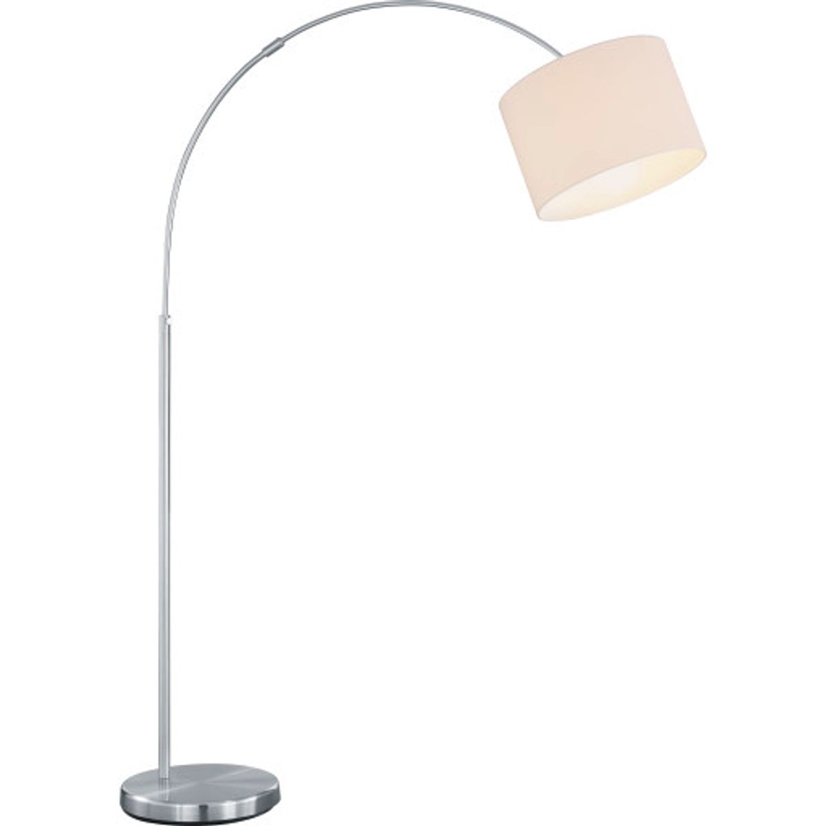 Trio Lighting Hotel gulvlampe med sving, hvid