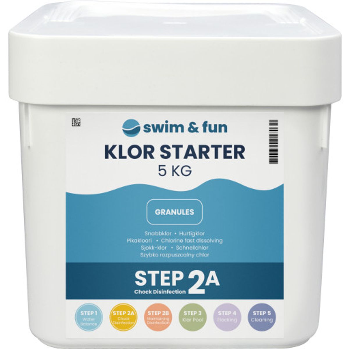 Swim & Fun Klor starter, granulat, 5 kg