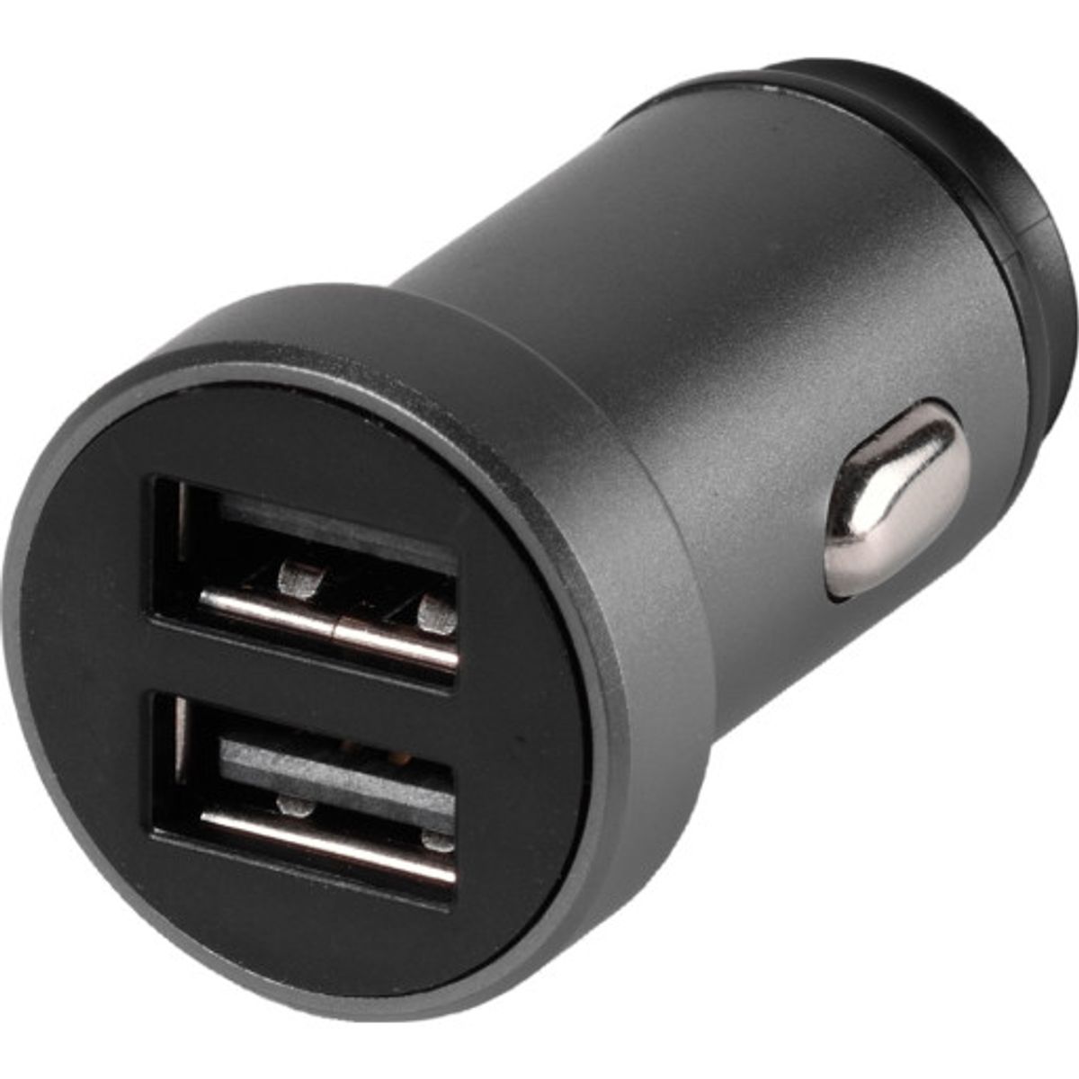 Vivanco biloplader 2xUSB-A 12W, sort