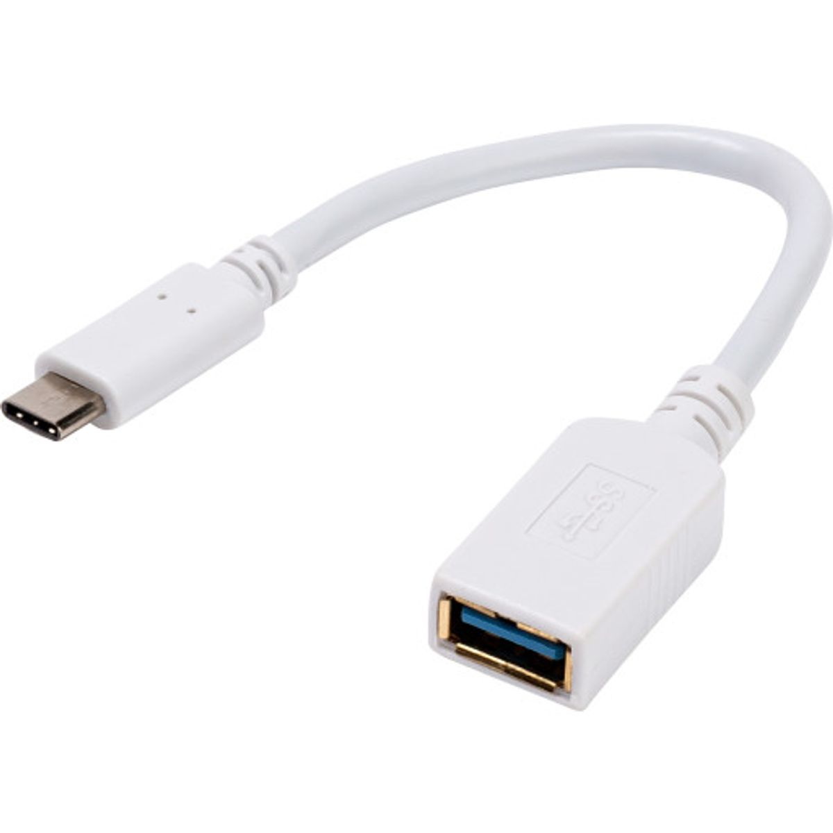 Vivanco adapter for USB-A/USB-C, hvid