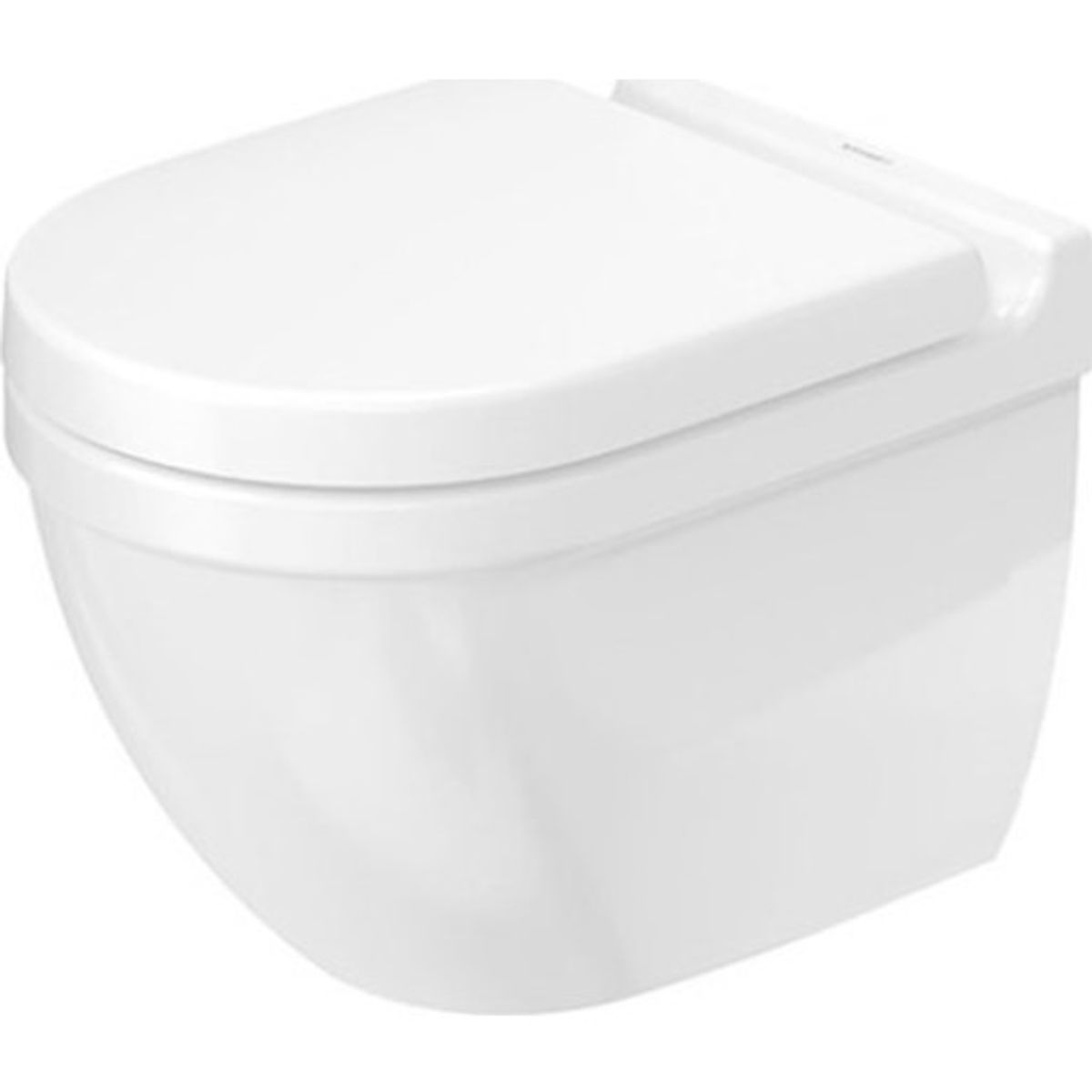 Duravit Starck 3 compact væghængt toilet, hvid