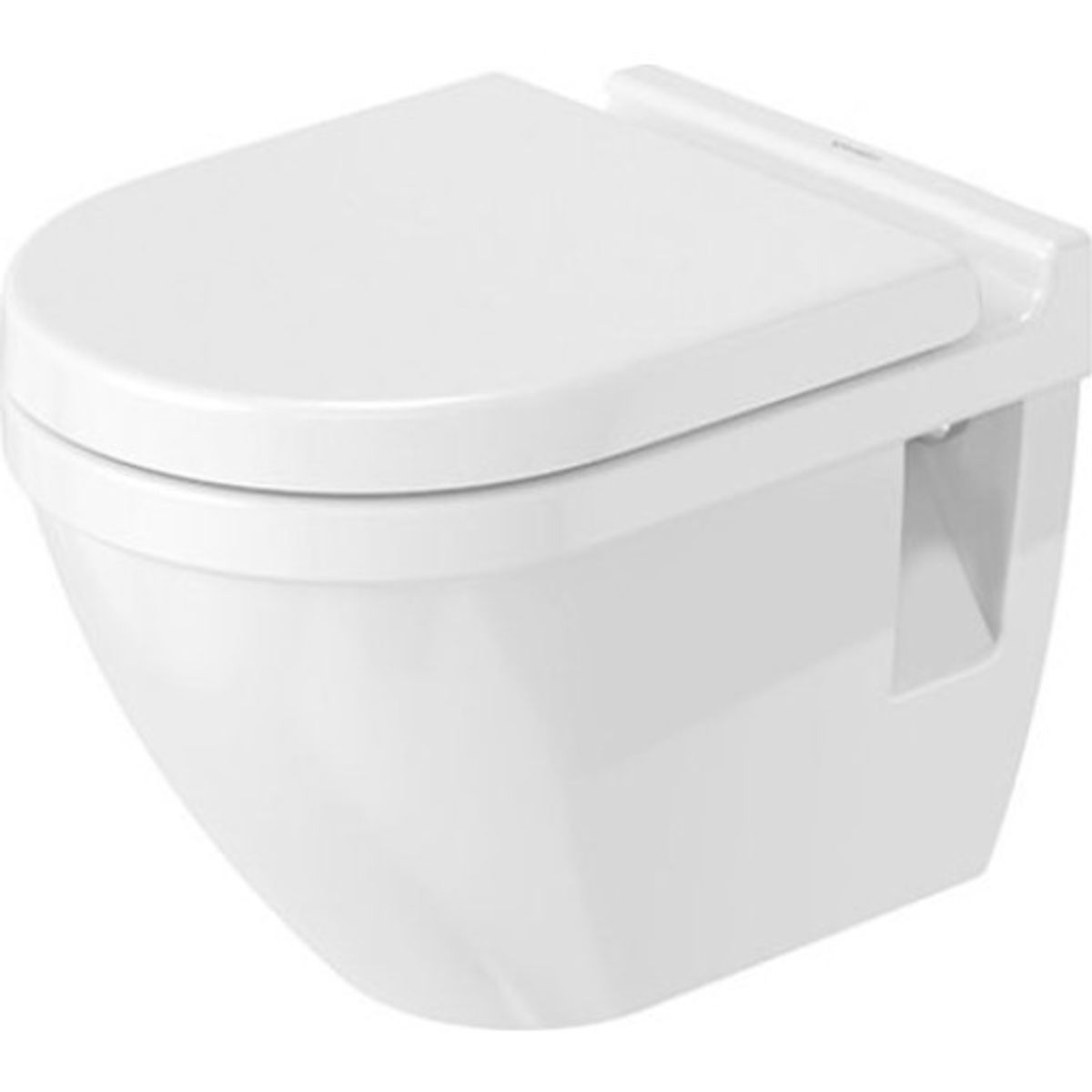 Duravit Starck 3 Compact væghængt toilet, antibakteriel, hvid